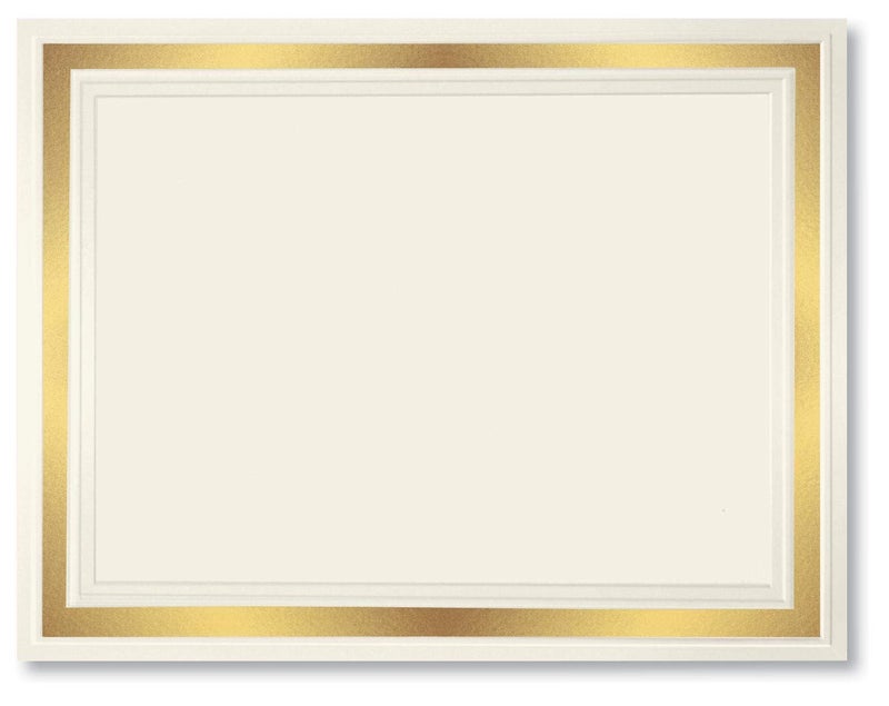 PaperDirect Blank Certificate Paper 8.5 x 11 for Printing â€“ Award, Diploma & Certificate Cardstock â€“ Premium 150 GSM with Gold Foil Border â€“ Ideal for Printable Certificates - Image 2